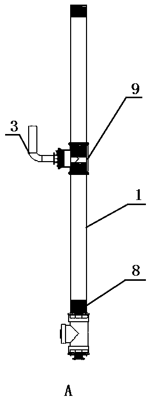 Water-vapor mixing system of super pressing and suction combined pumping system and working method thereof