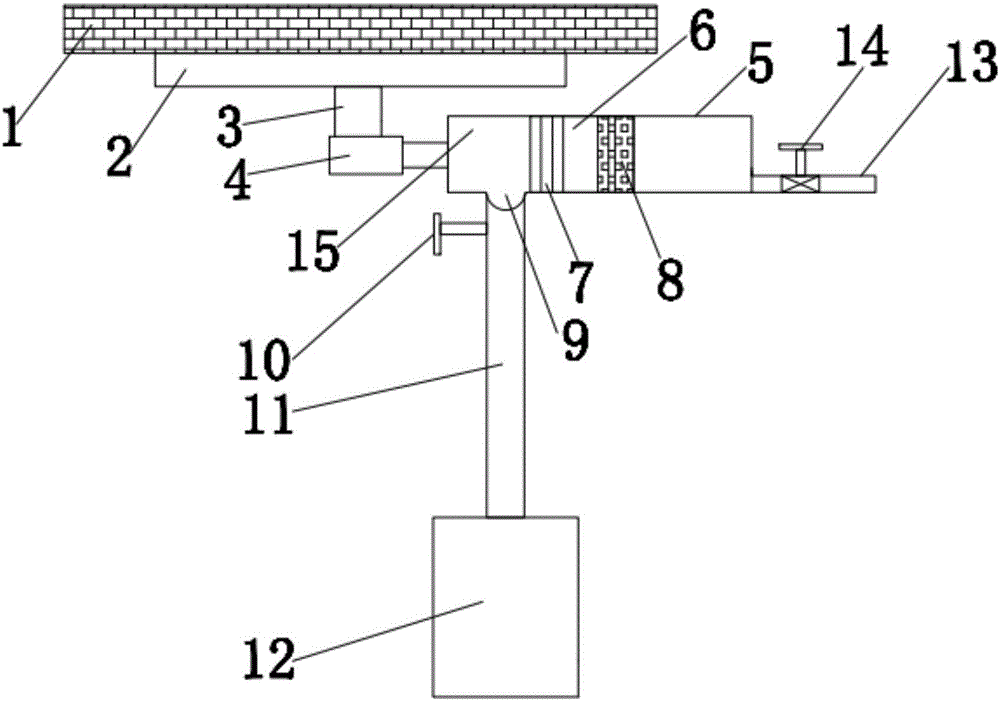 Draining pipe network salt-discharging apparatus for saline-alkali land