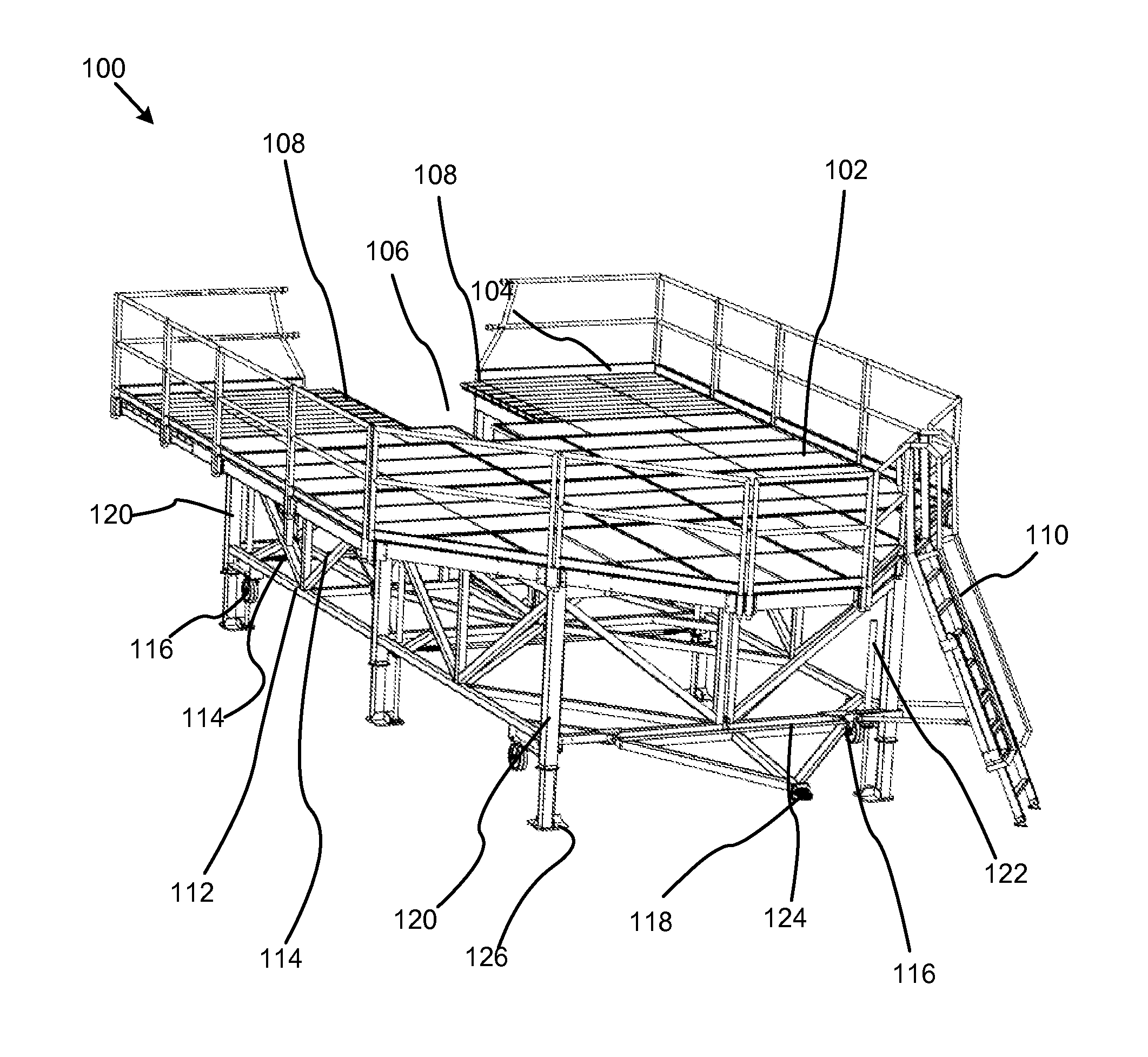 Adjustable aircraft maintenance platform for improving efficiency and safety of aircraft maintenance operations