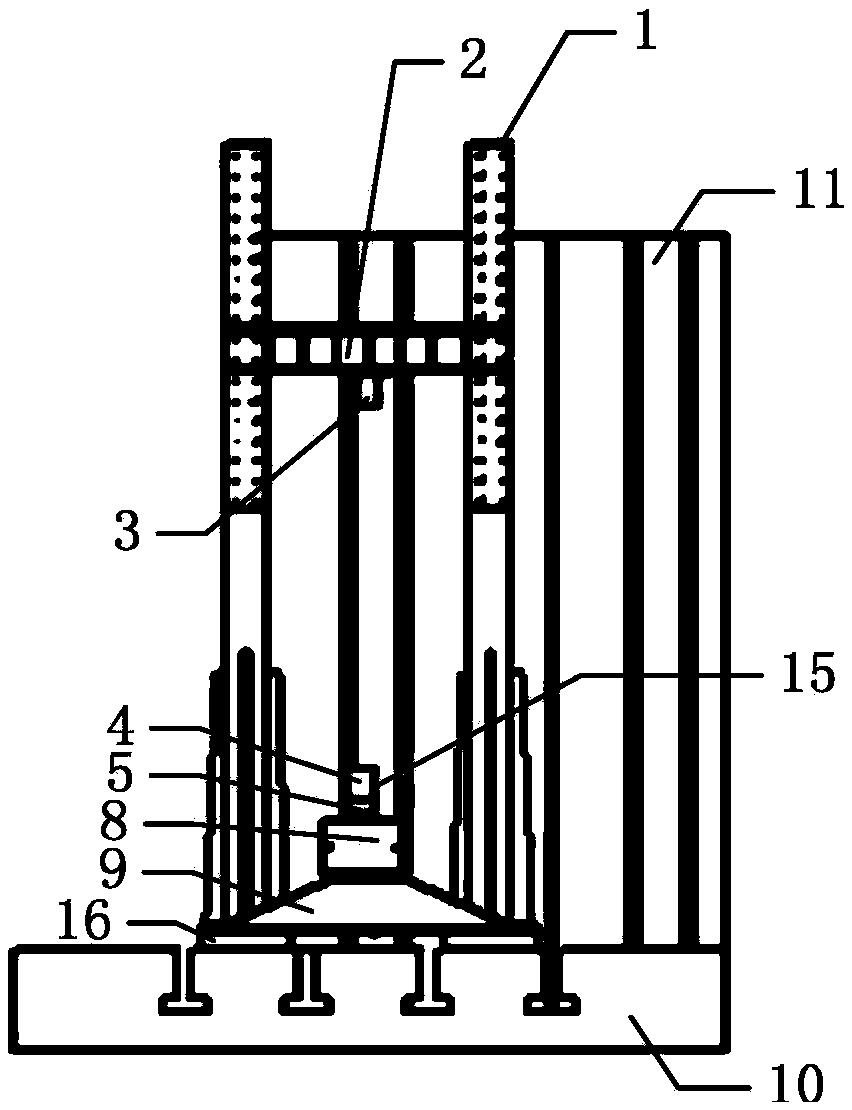 Cylindrical test specimen lateral dynamic uniform distribution load testing apparatus