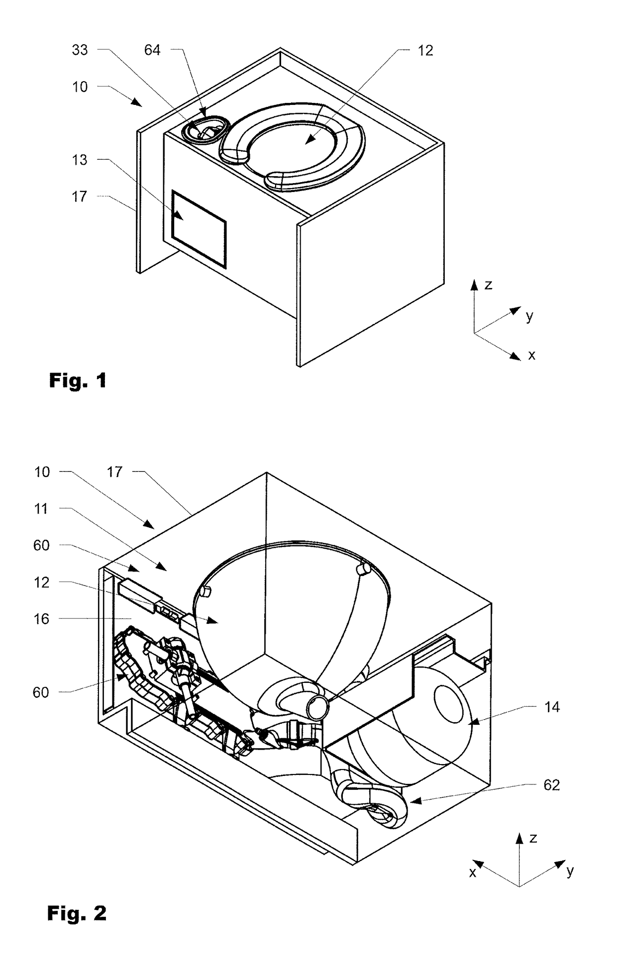 Storage device for an extractable hose, hose storage assembly and method for producing such a storage device