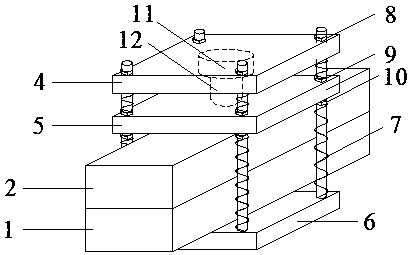 Test method for shear stiffness between cement concrete bridge deck pavement and bridge deck