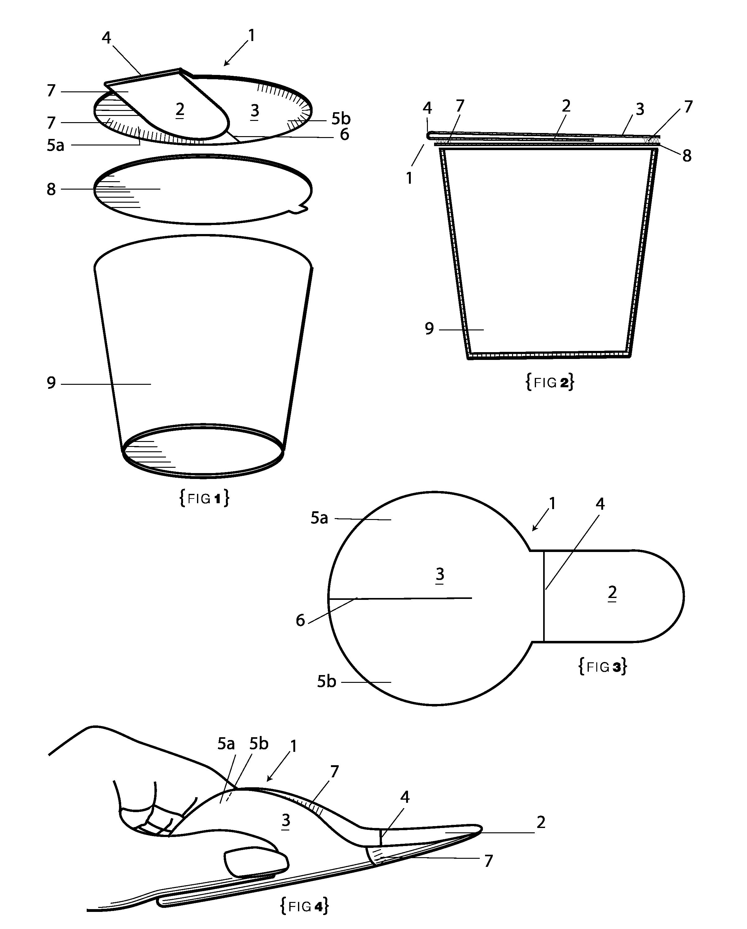 Folding eating utensil integrated or attachable to food cover