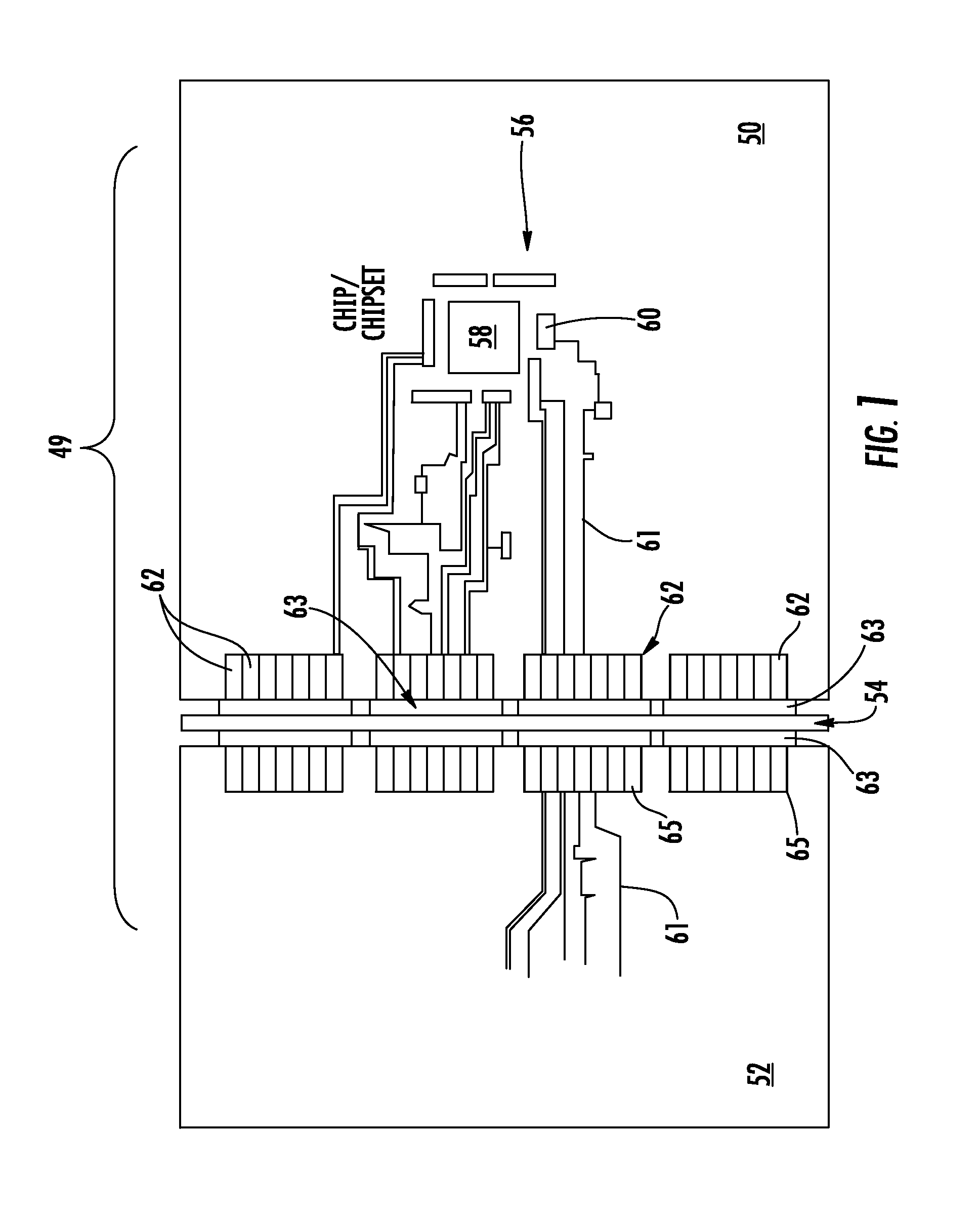 High speed bypass cable for use with backplanes