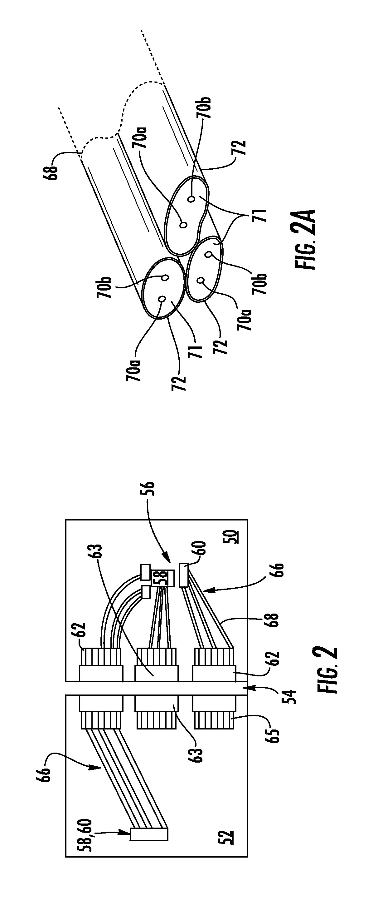 High speed bypass cable for use with backplanes