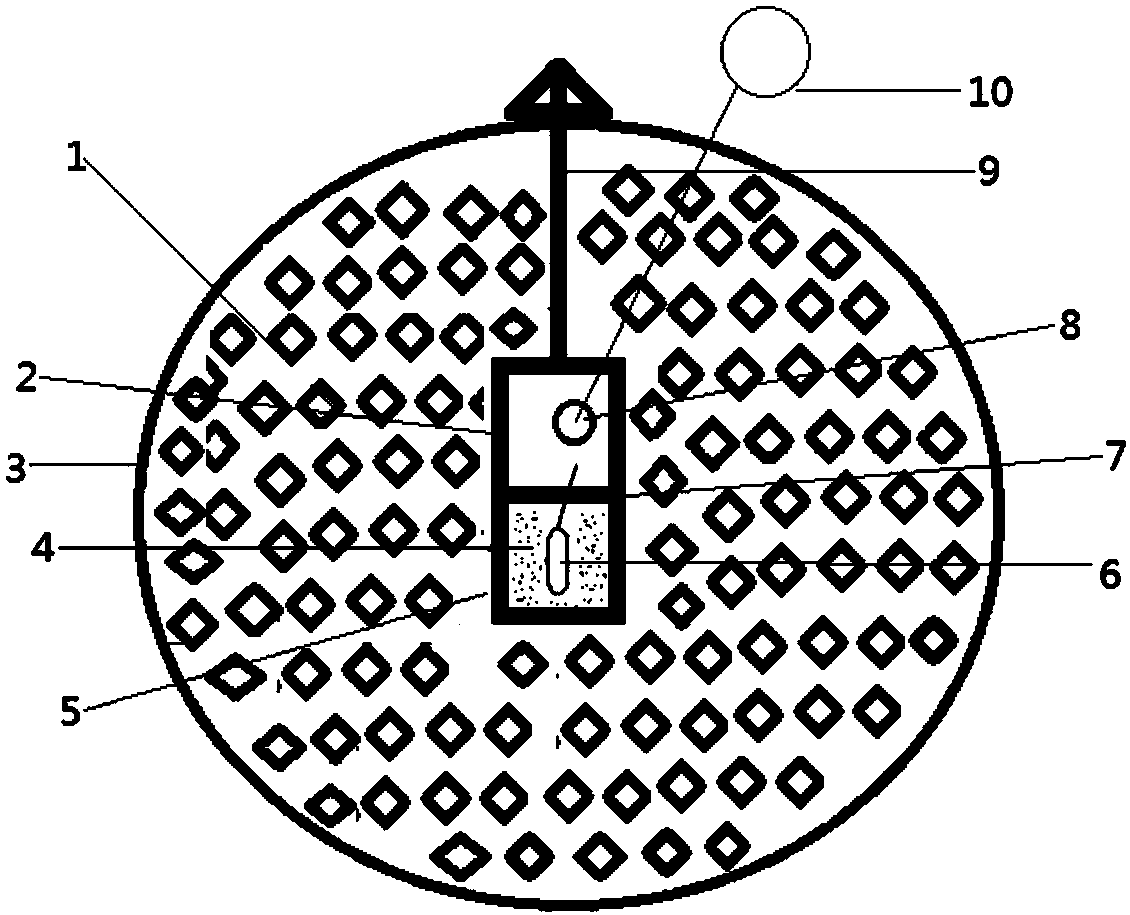 Wireless detonation hand-operated hydrogen sulfide arresting bullet