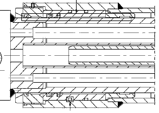 Rod body sealing structure