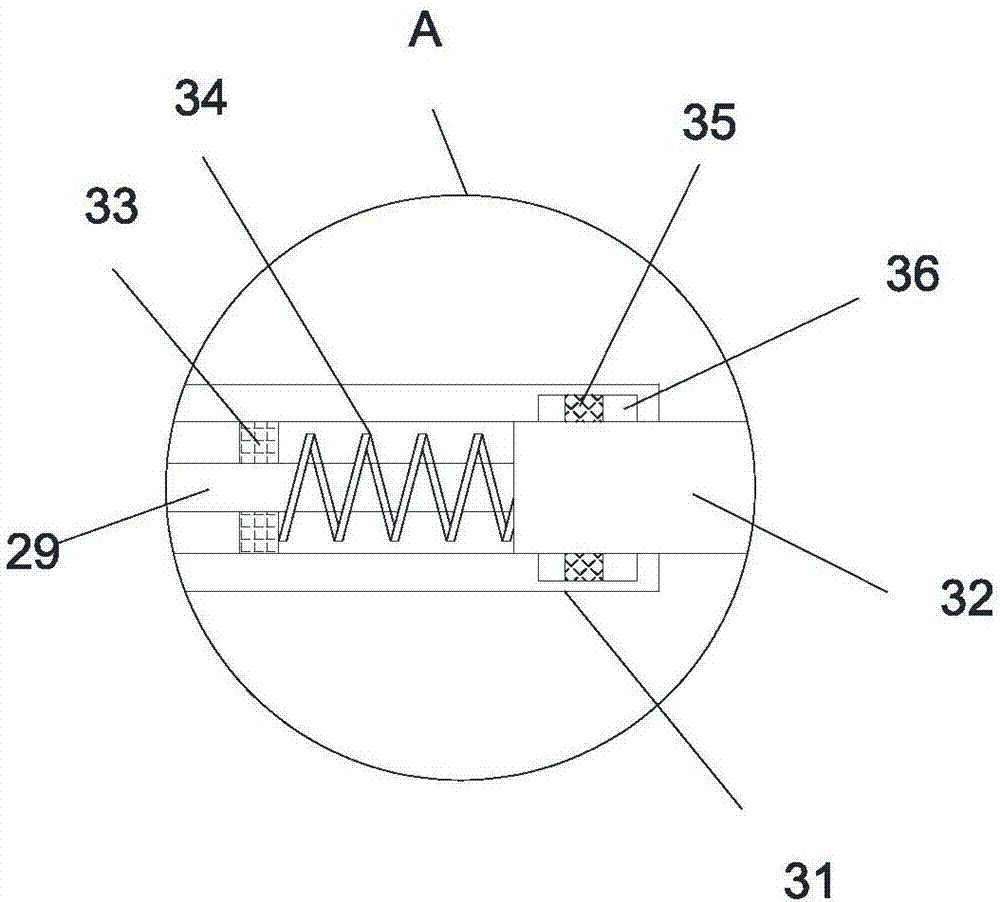 Sunflower threshing device with functions of drying and screening