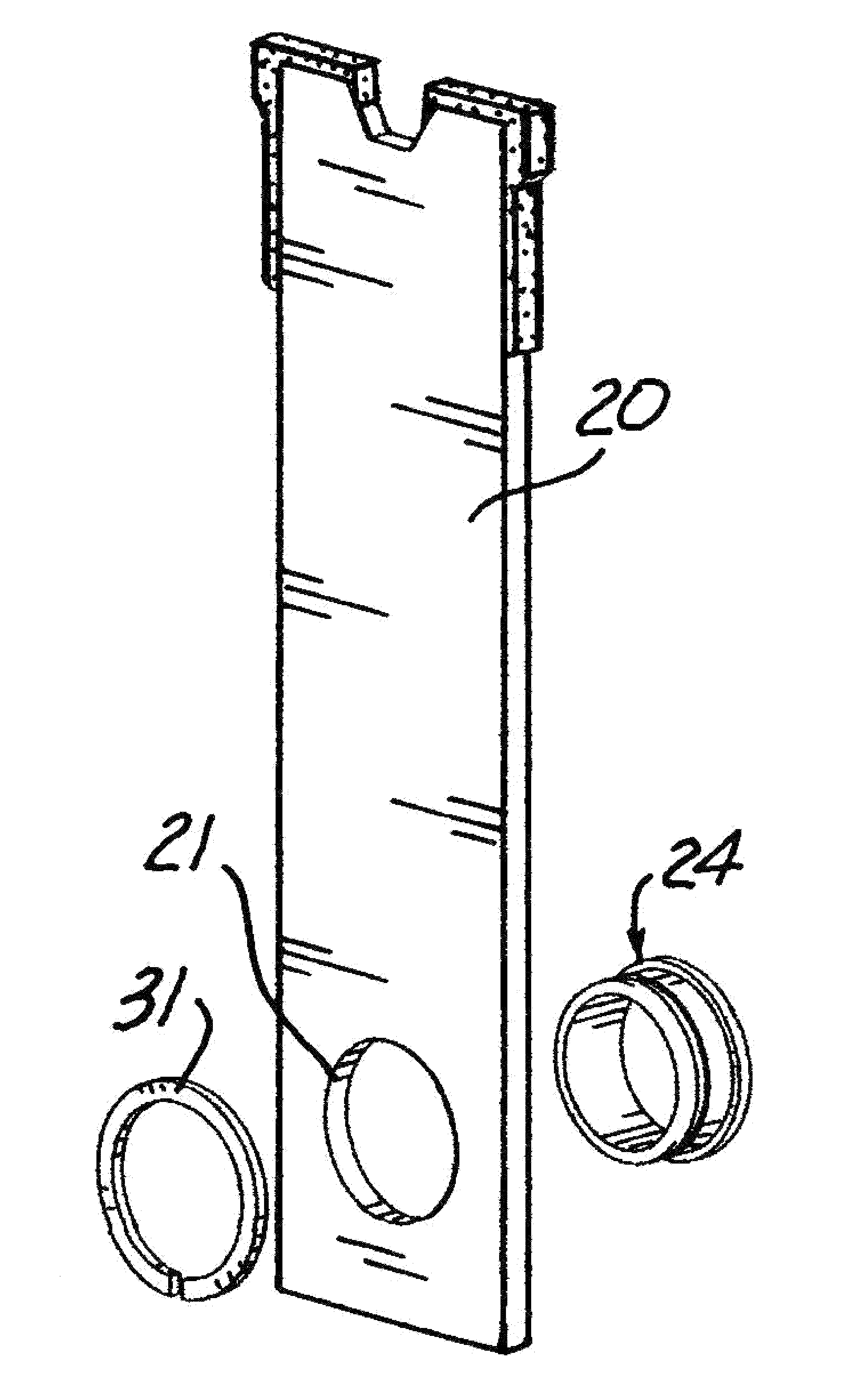 Apparatus for attaching hammers to a hammer mill