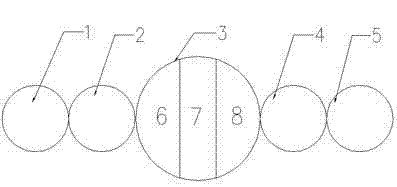 A ship draft and river water level measurement system with special shrinking amplitude and water gauge