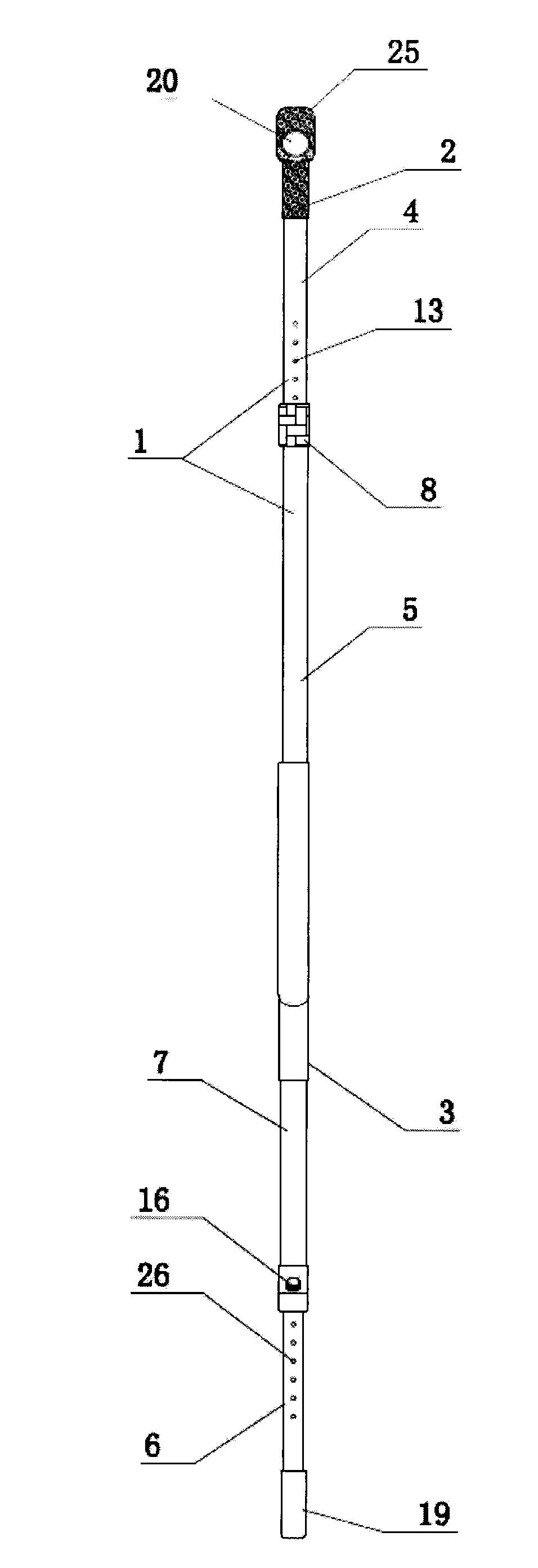 Axillary crutch with illuminating function