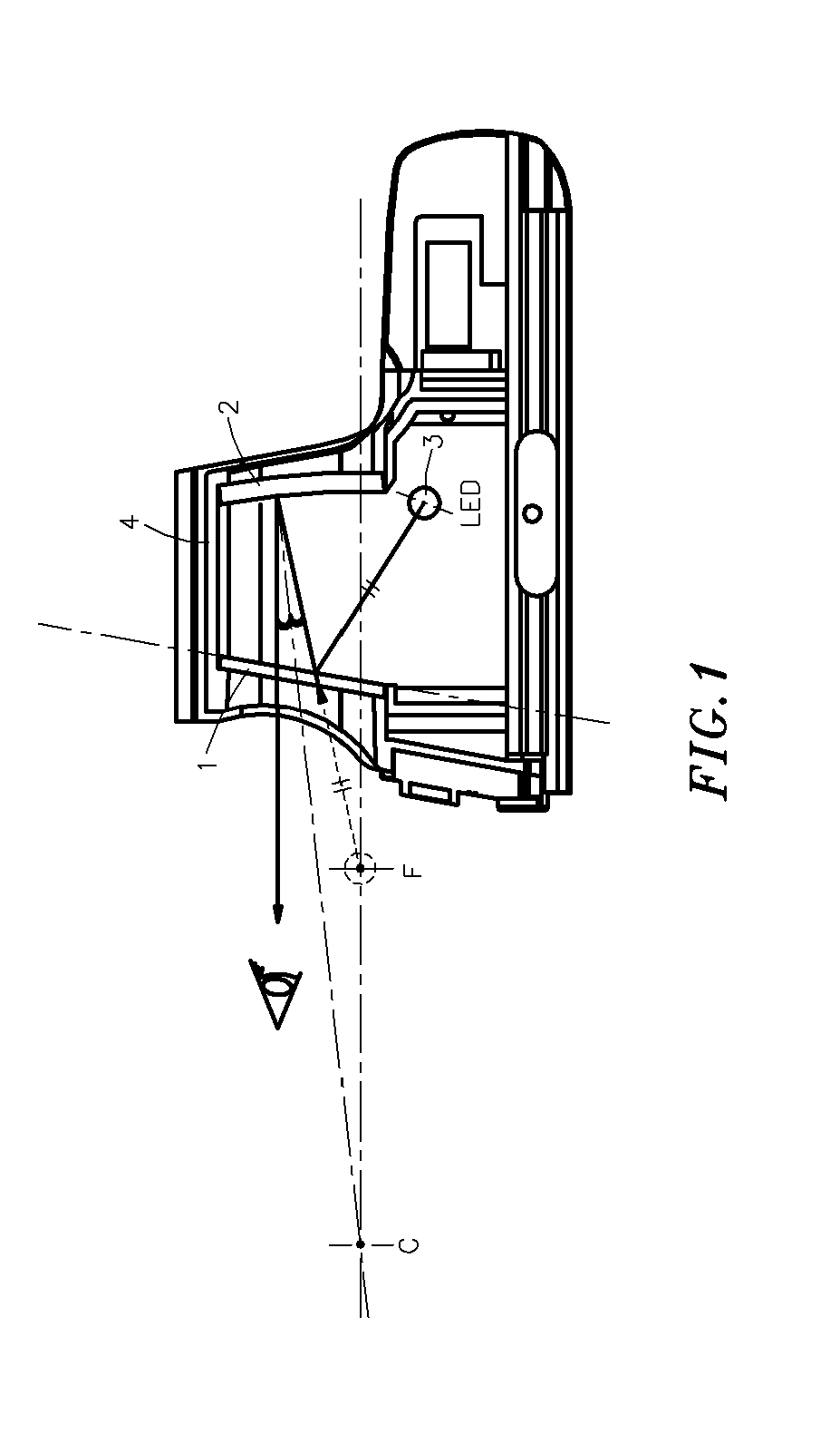 Internal red dot sight