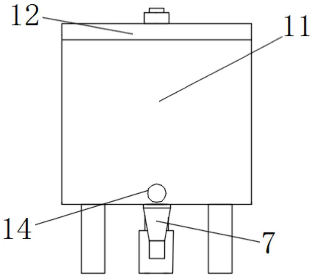 Miniature sludge solid-liquid separation device