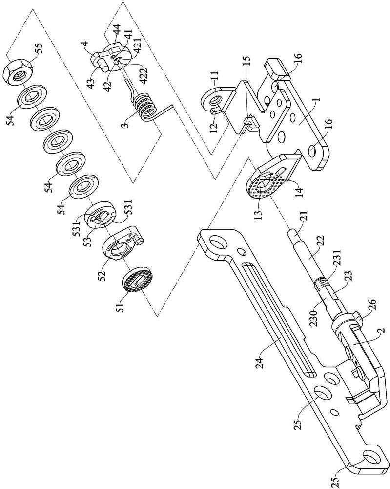 Rotating shaft structure with touch switch