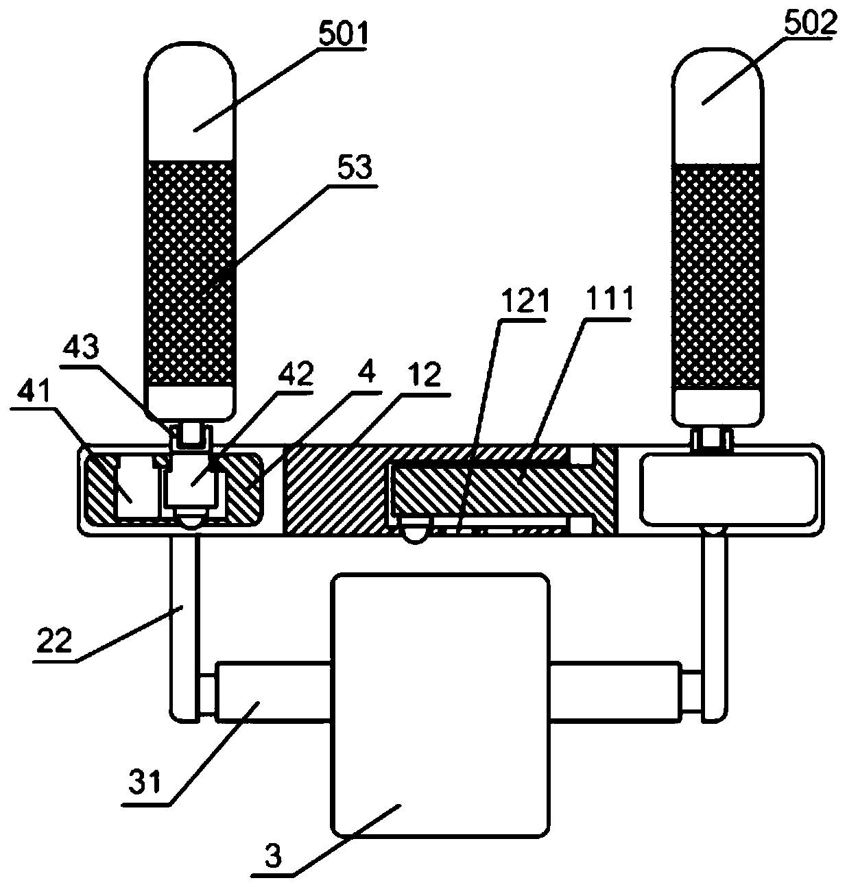 An endotracheal tube fixing device