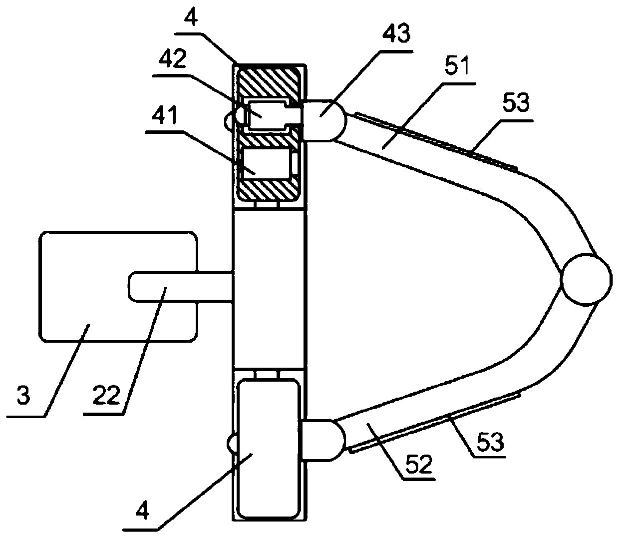 An endotracheal tube fixing device