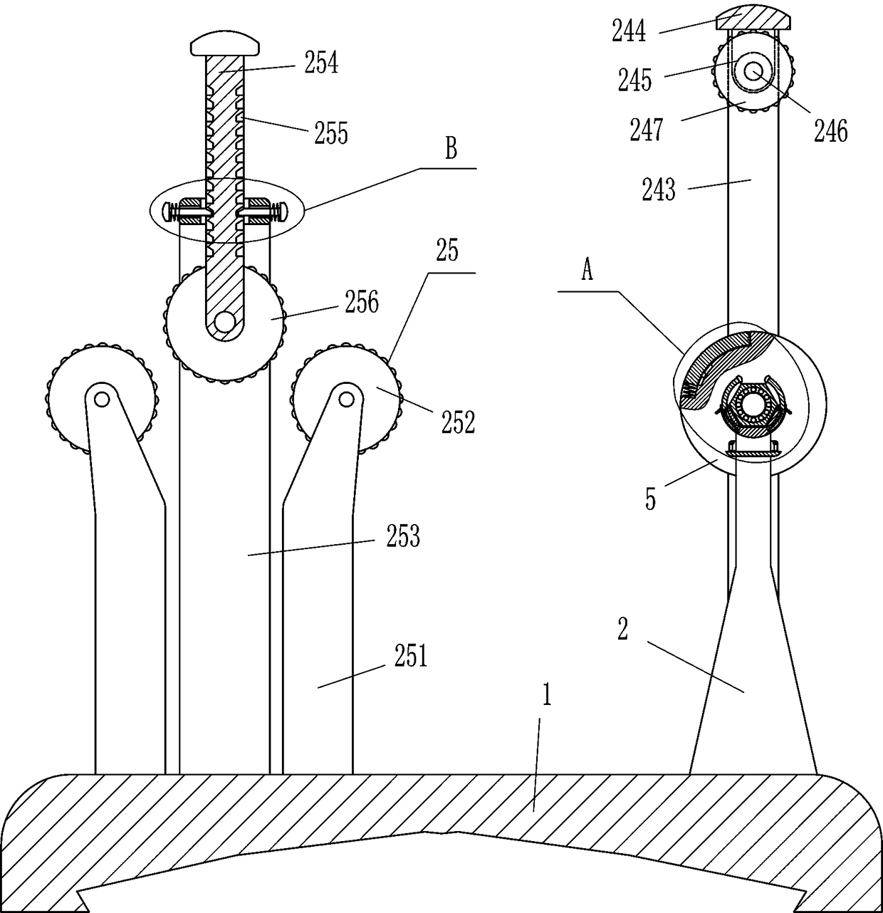 Cloth winding machine