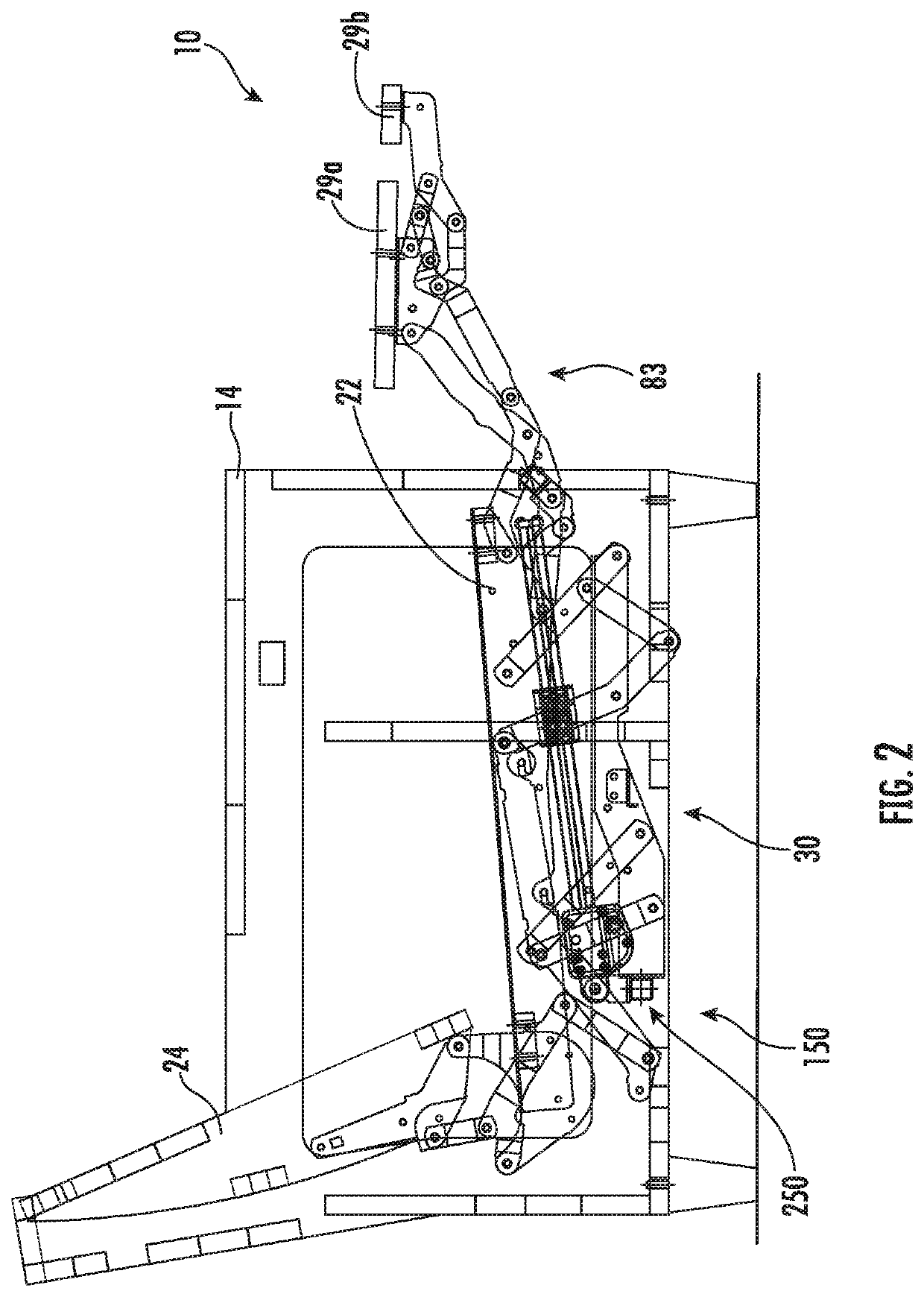 Reclining seating unit with wall-proximity capability