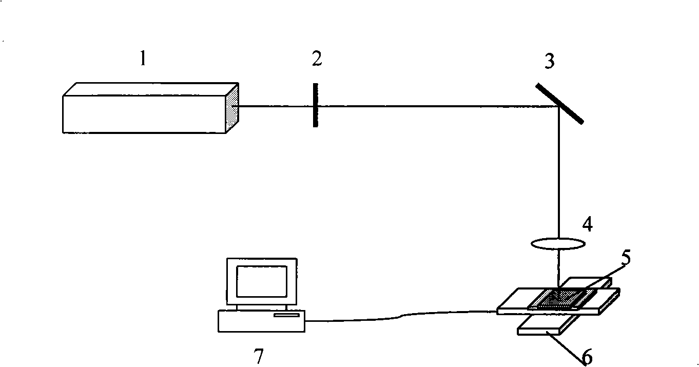 Process for preparing zinc oxide nanometer wire array by femtosecond laser and device thereof