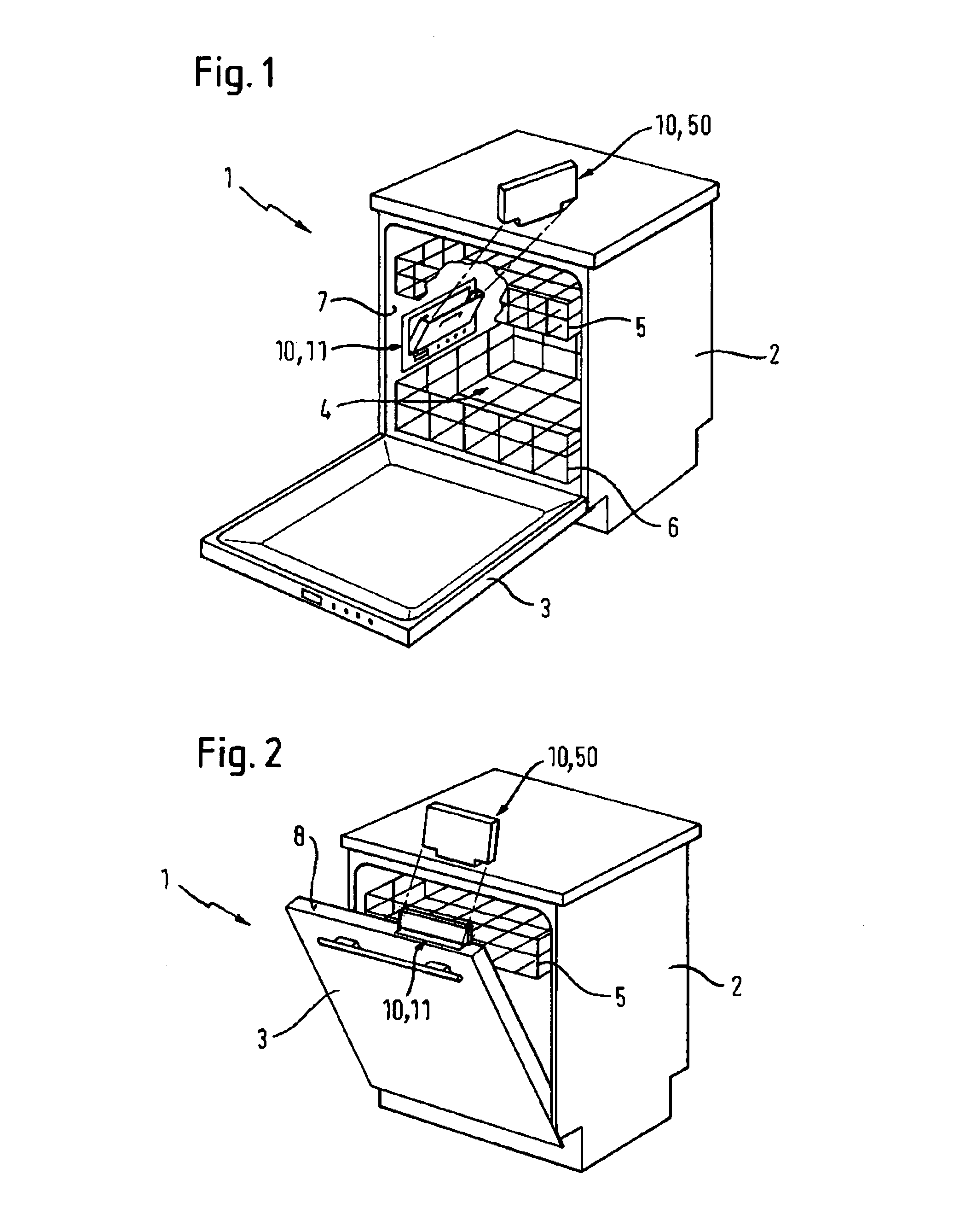 Water-conducting domestic appliance comprising a detergent dosing system and cartridge therefor