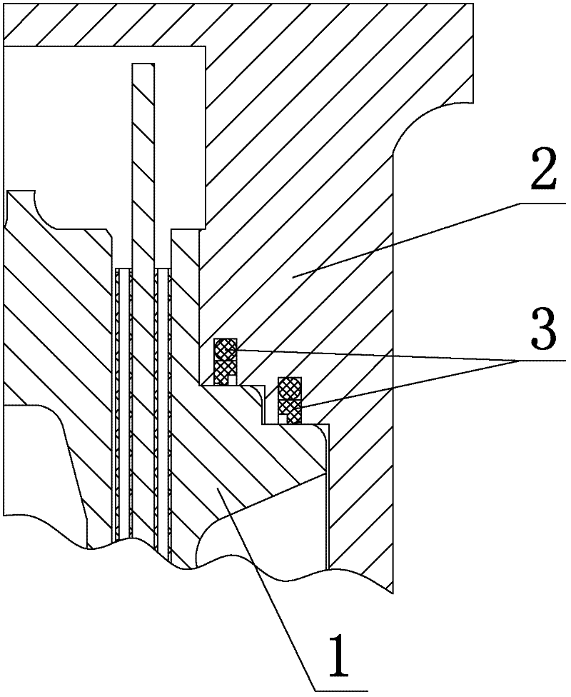 Wet brake with step sealing structure