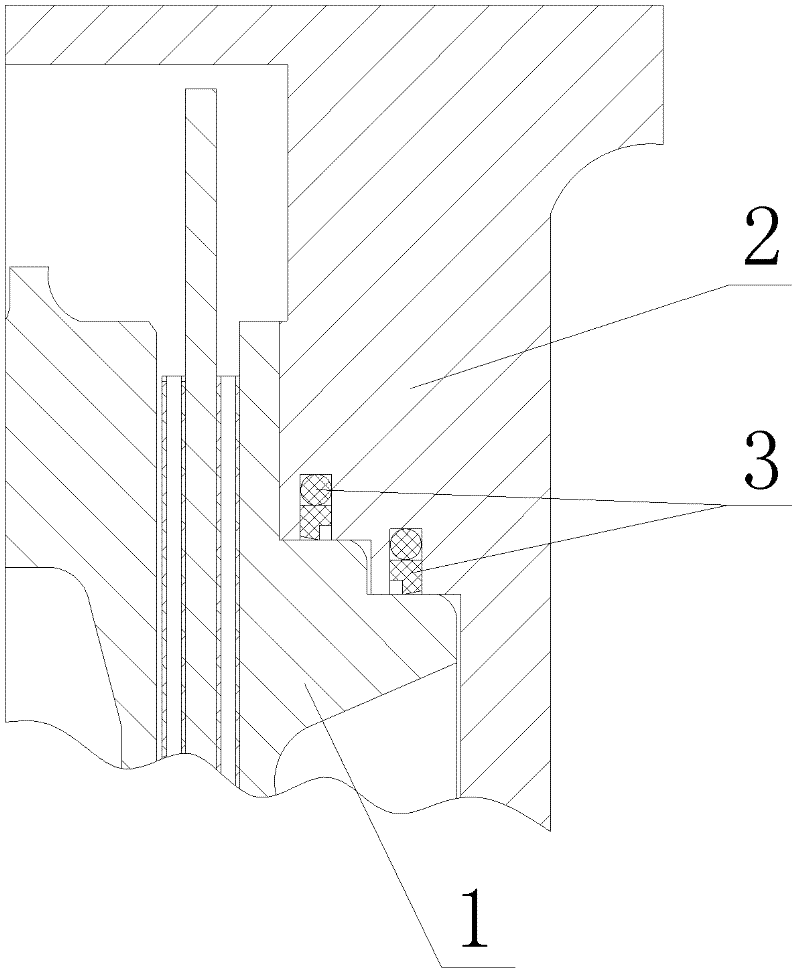 Wet brake with step sealing structure