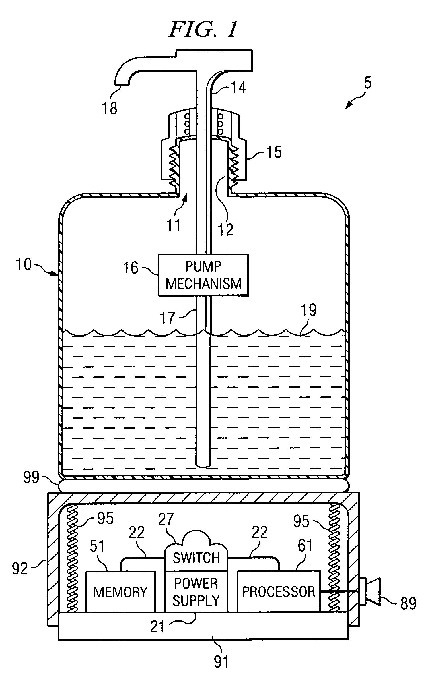 Entertaining or advertising hygiene apparatus