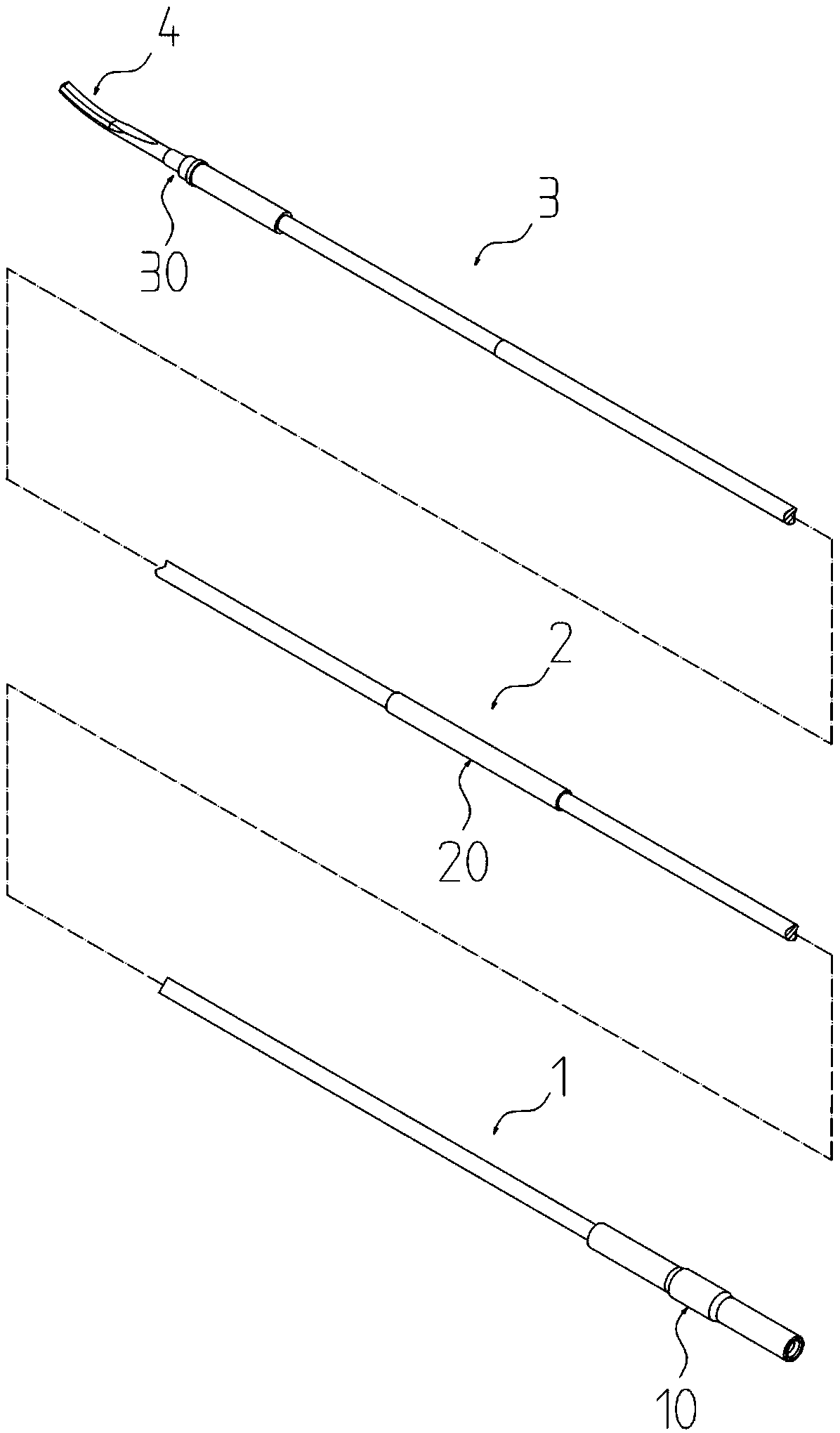 Ultrasonic-knife conduction rod and ultrasonic knife