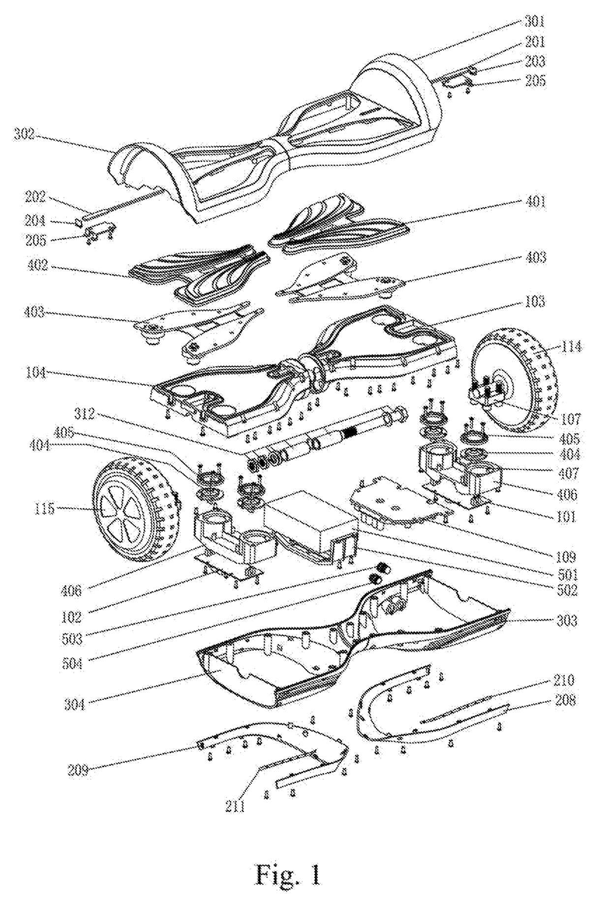 Smart balance wheel with bolt-shaft structure