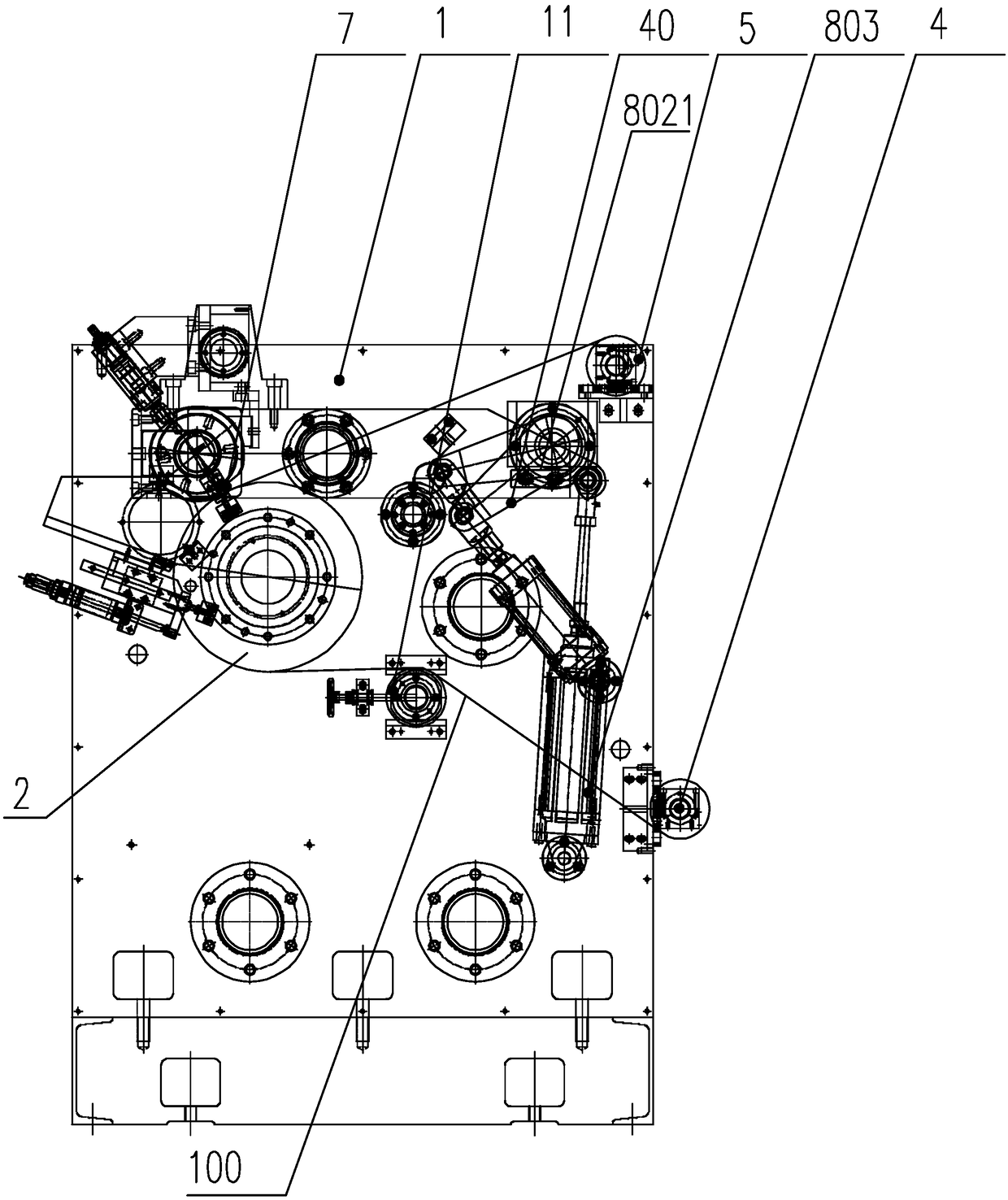 Coating thickness regulating mechanism and method for coating head