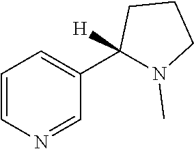 Tobacco- and smoke-less products consumable by humans as epicurean or medical products and method of treating smoking addiction