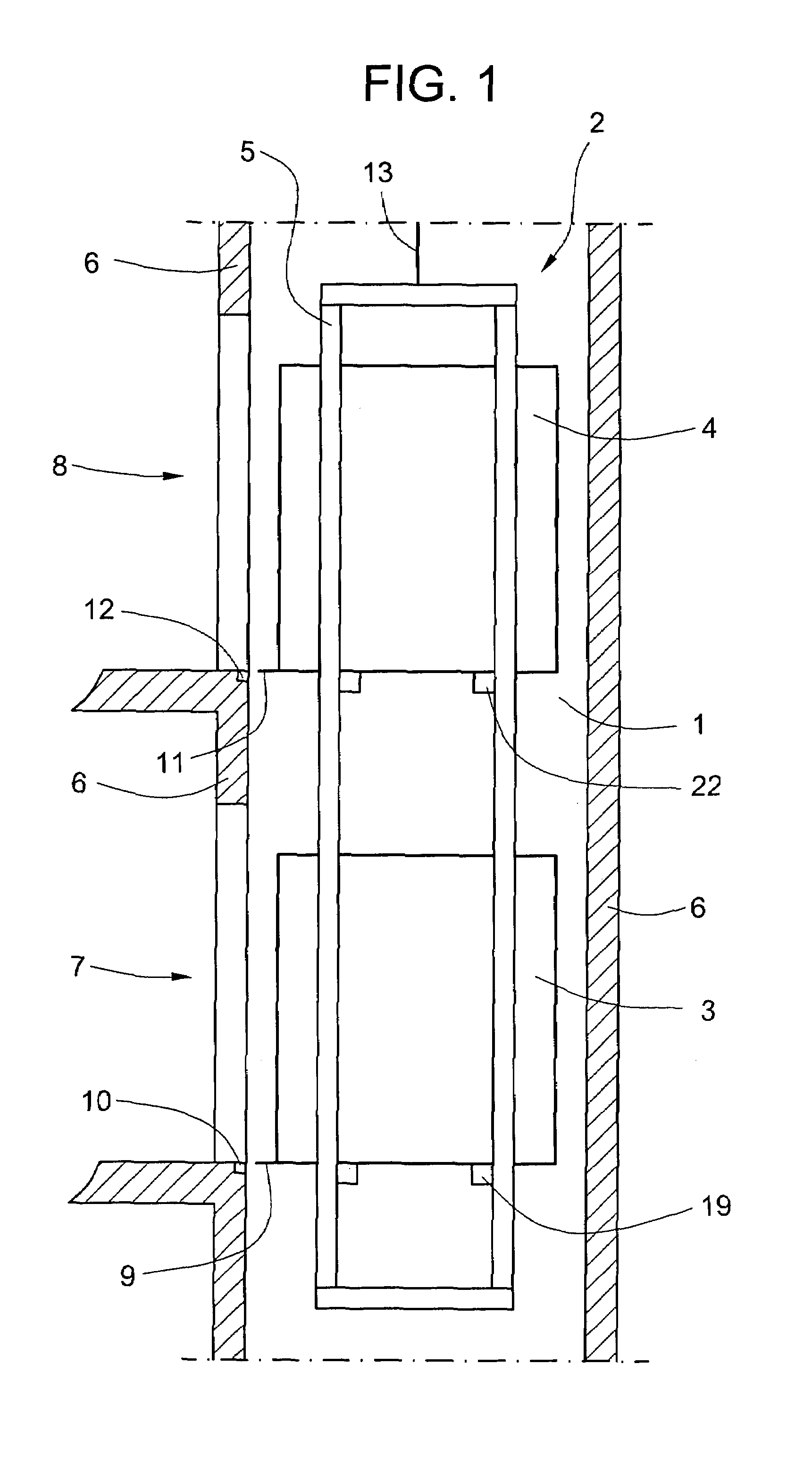 Equipment for fine positioning of a car of a multi-stage car