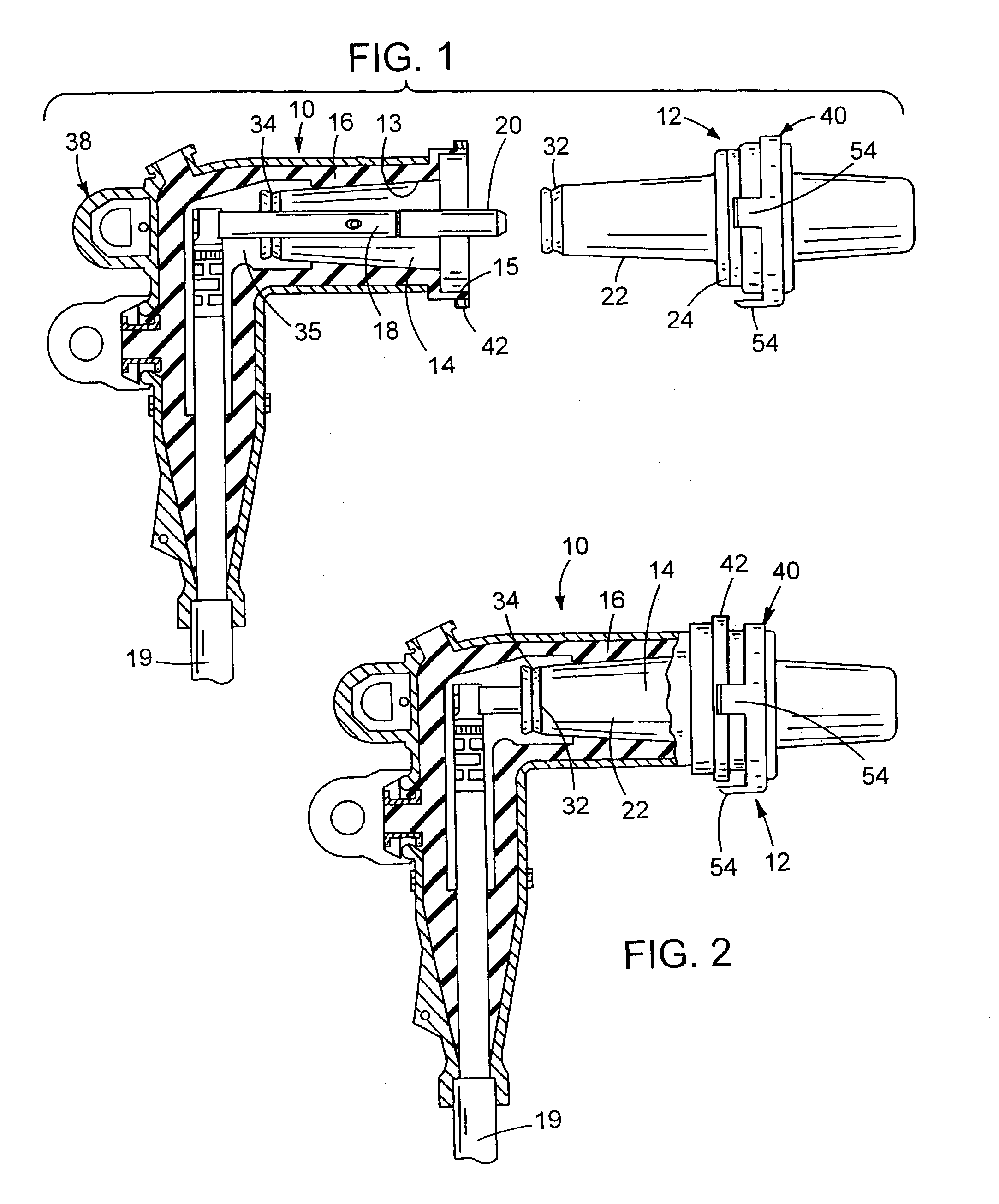 Visual latching indicator arrangement for an electrical bushing and terminator