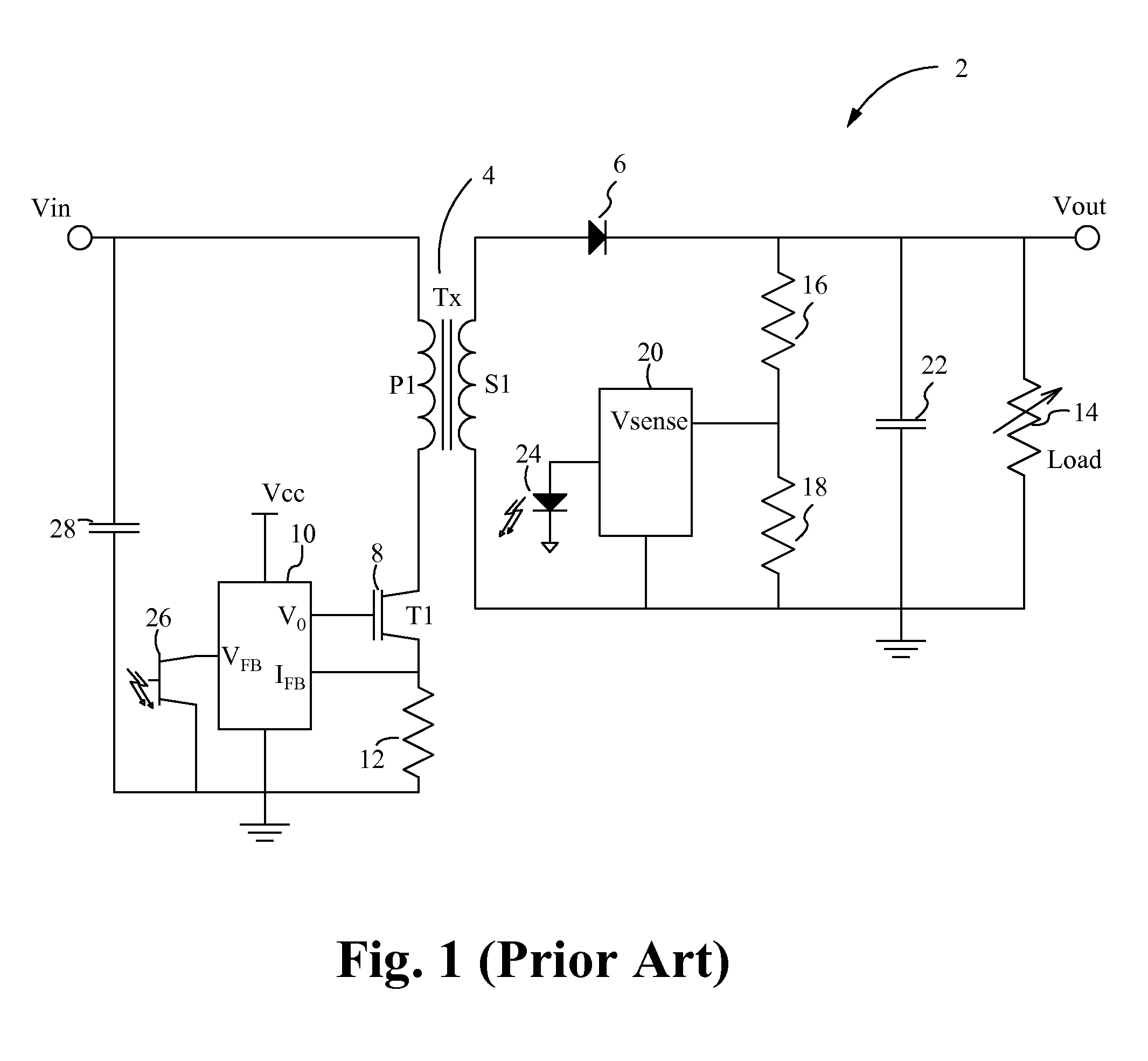 Power management integrated circuit partitioning with dedicated primary side control winding