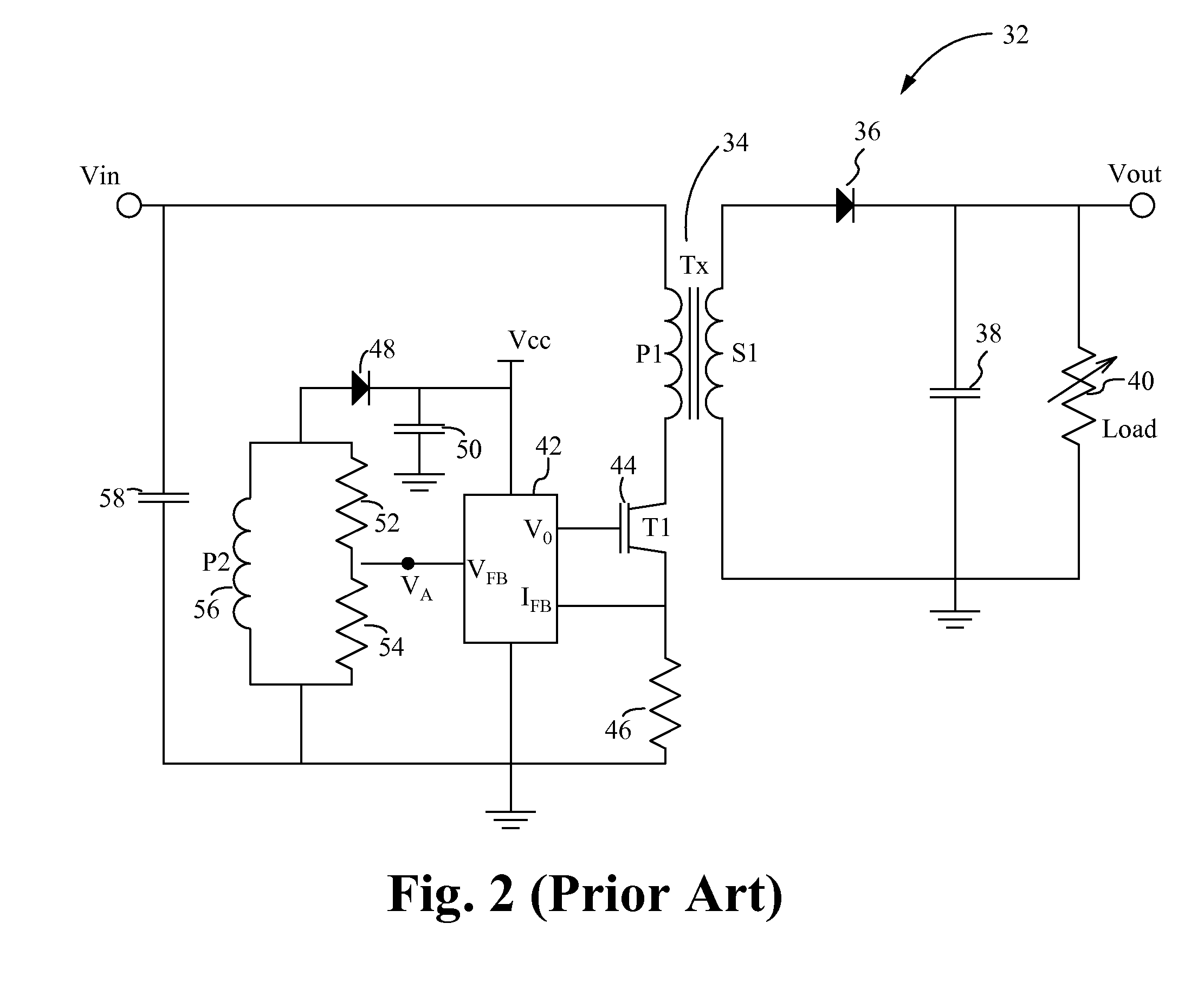 Power management integrated circuit partitioning with dedicated primary side control winding