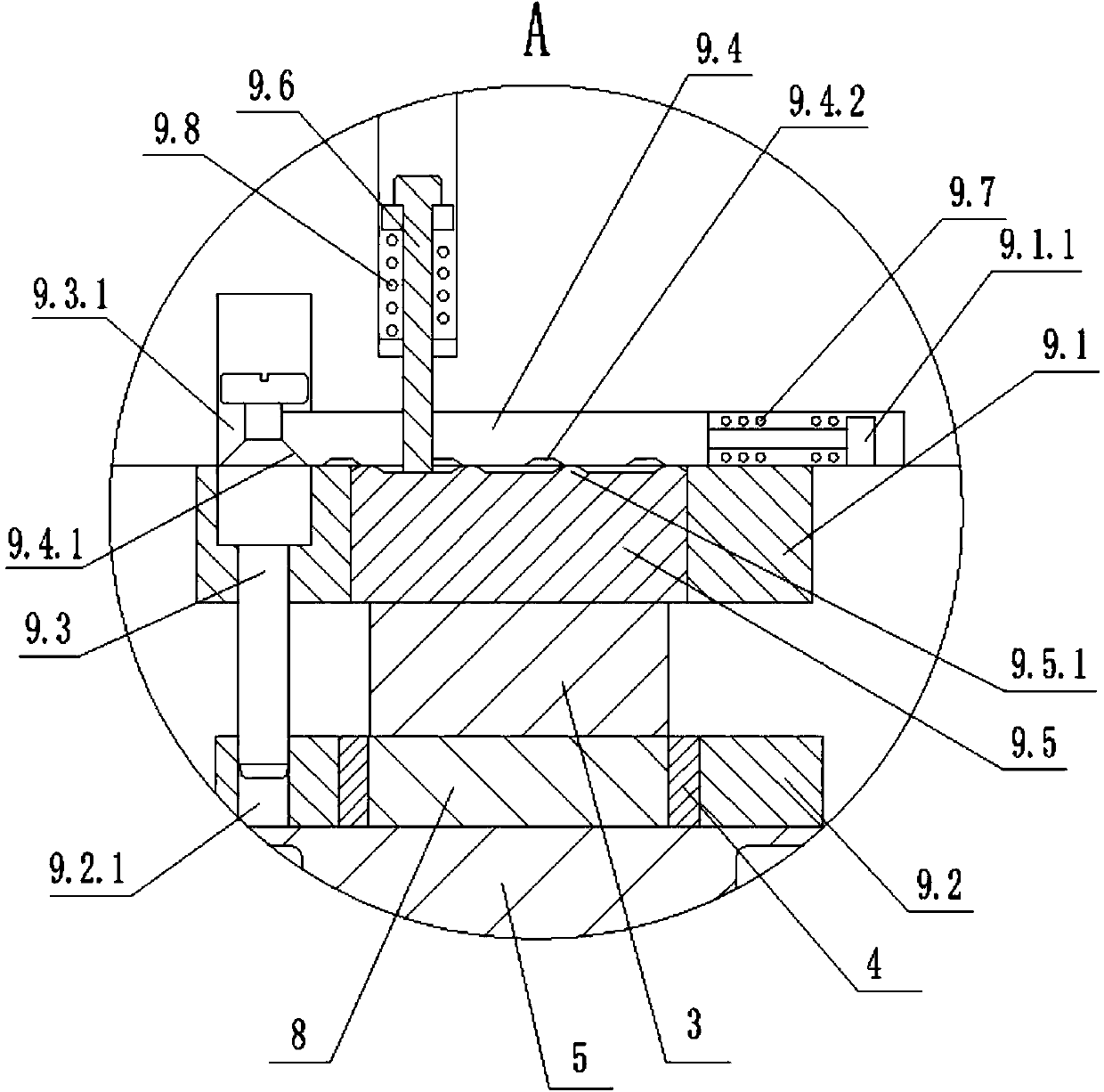 Rotary stamping die