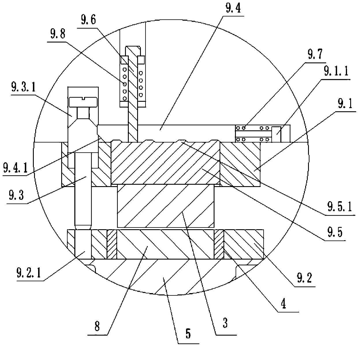 Rotary stamping die