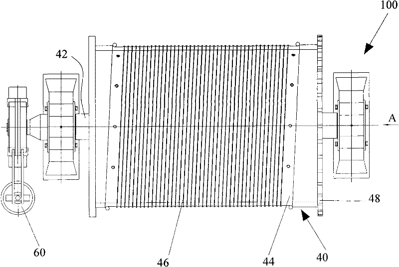 Cut cable protection device and hoisting equipment provided with same