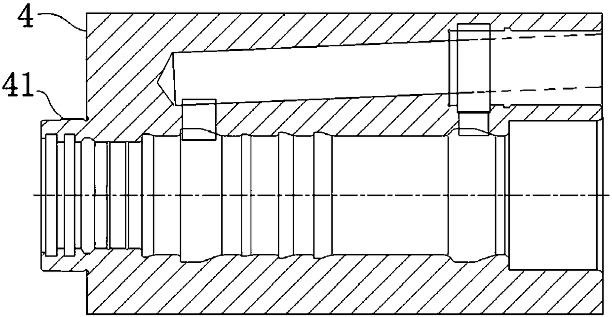 Finish grinding machining method for inner cavity of middle cylinder