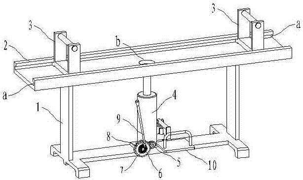 Spring steel plate stacking device