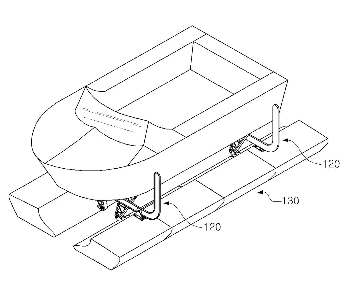 Floating boat lifting apparatus for raising or lowering the boat from or onto the water