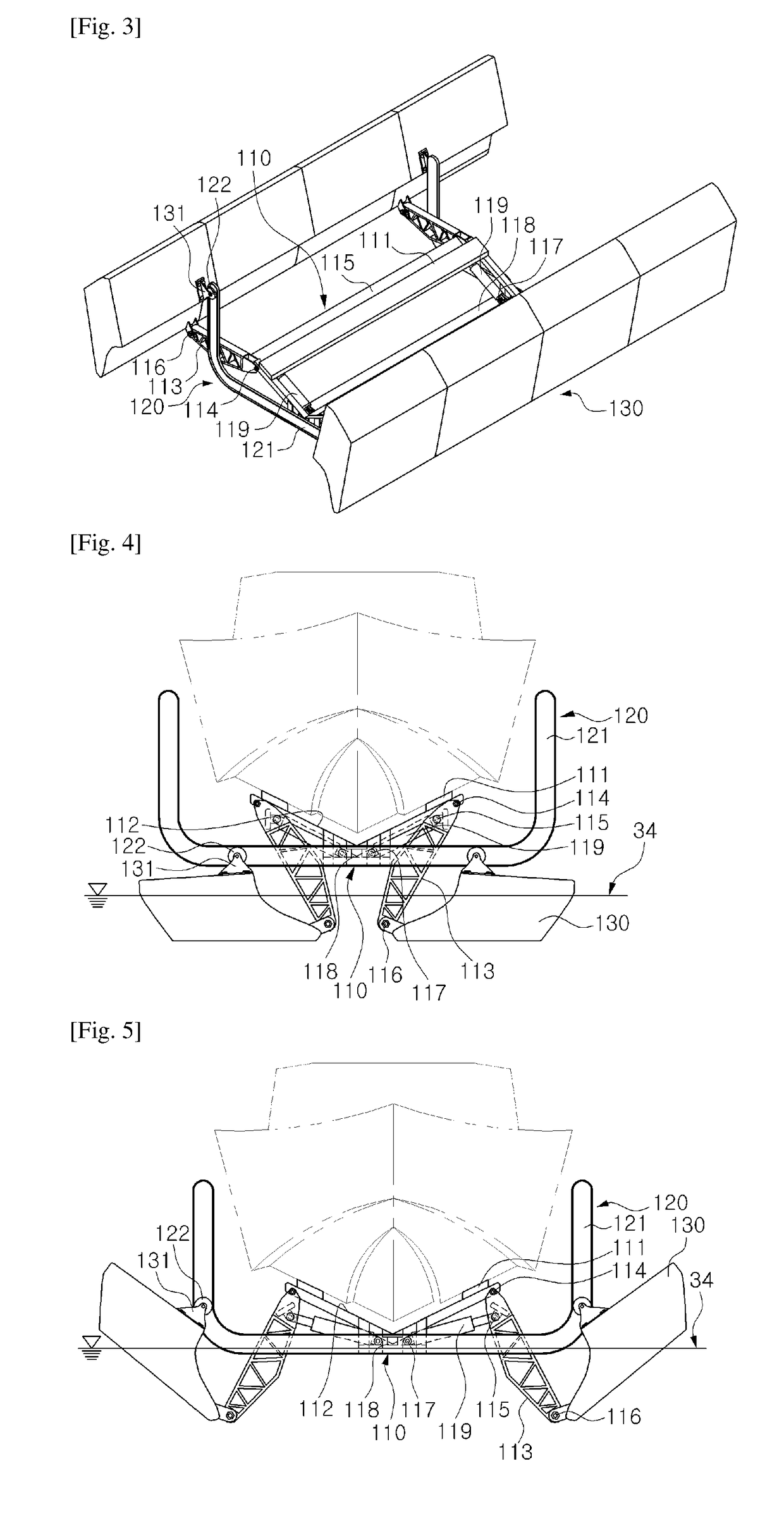 Floating boat lifting apparatus for raising or lowering the boat from or onto the water