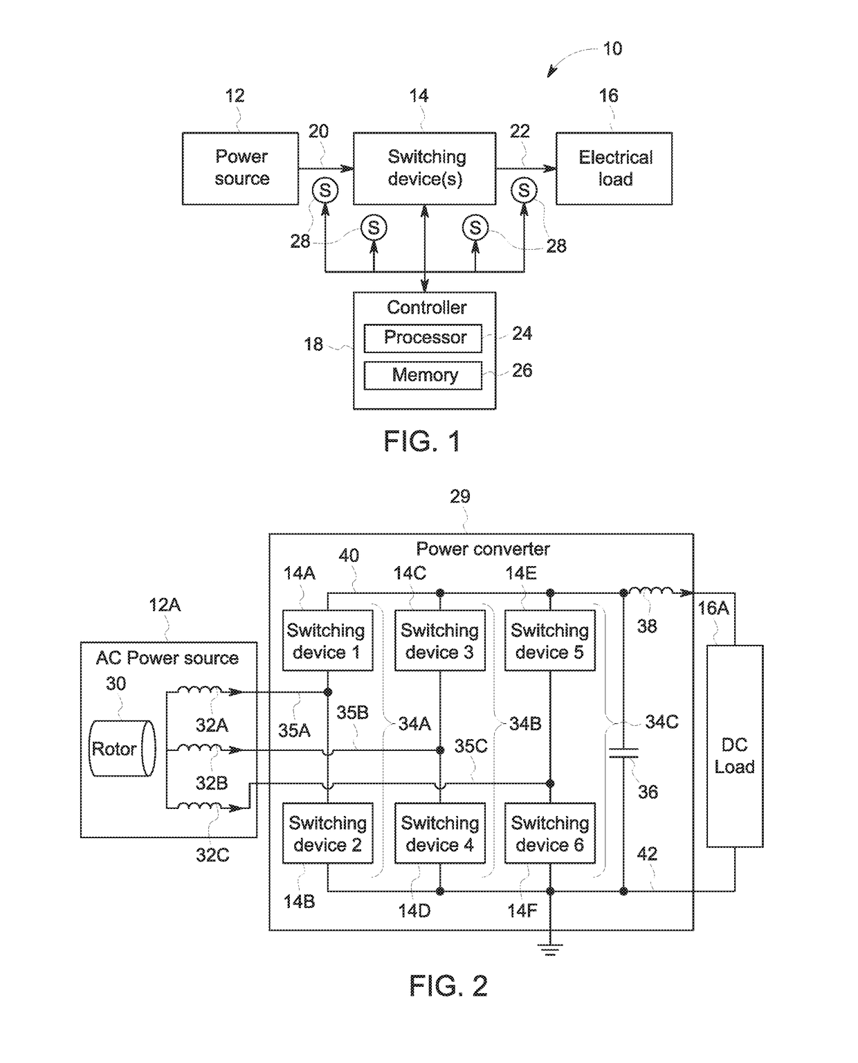 Automatic short circuit protection switching device systems and methods