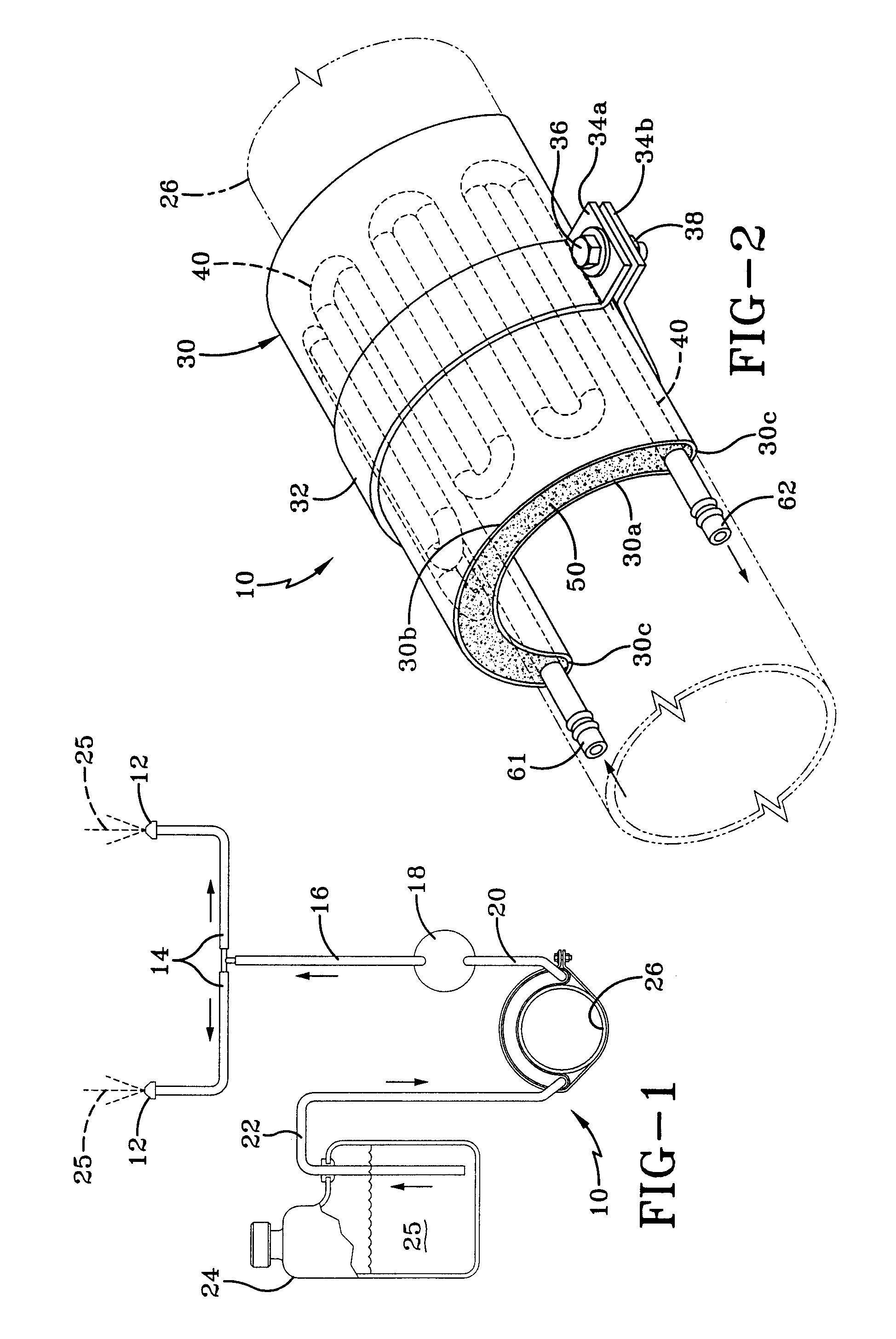 Windshield liquid wash heater