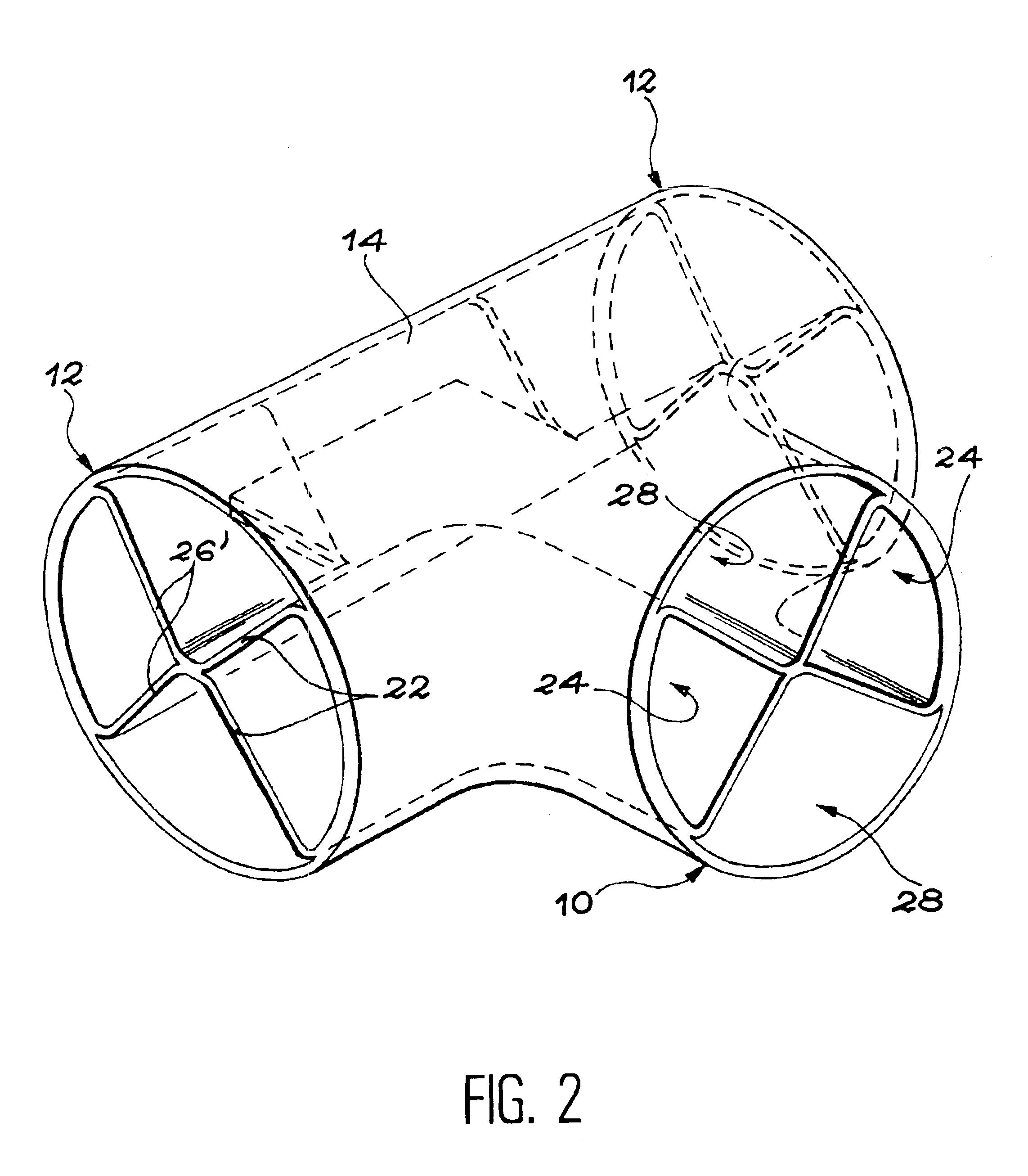 Thin walled compartmented tubular structure and its manufacturing process