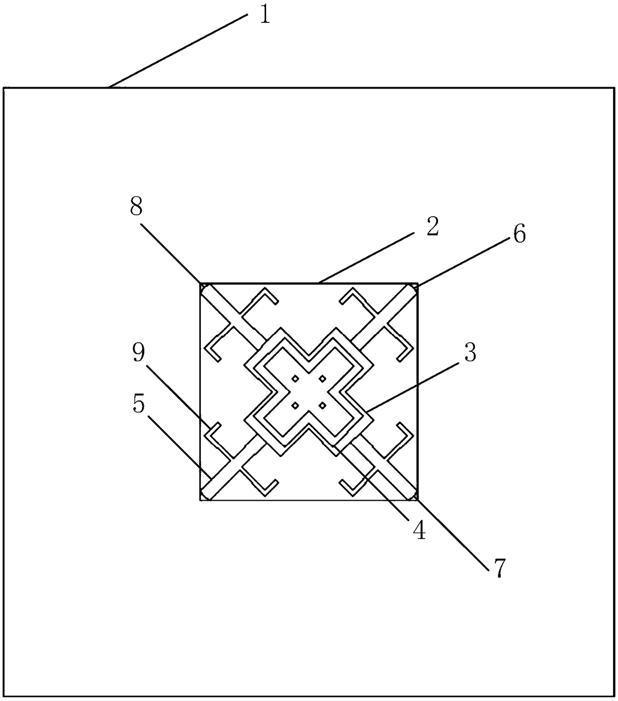 Broadband dual-polarization base station filter antenna element and array without external filter circuit