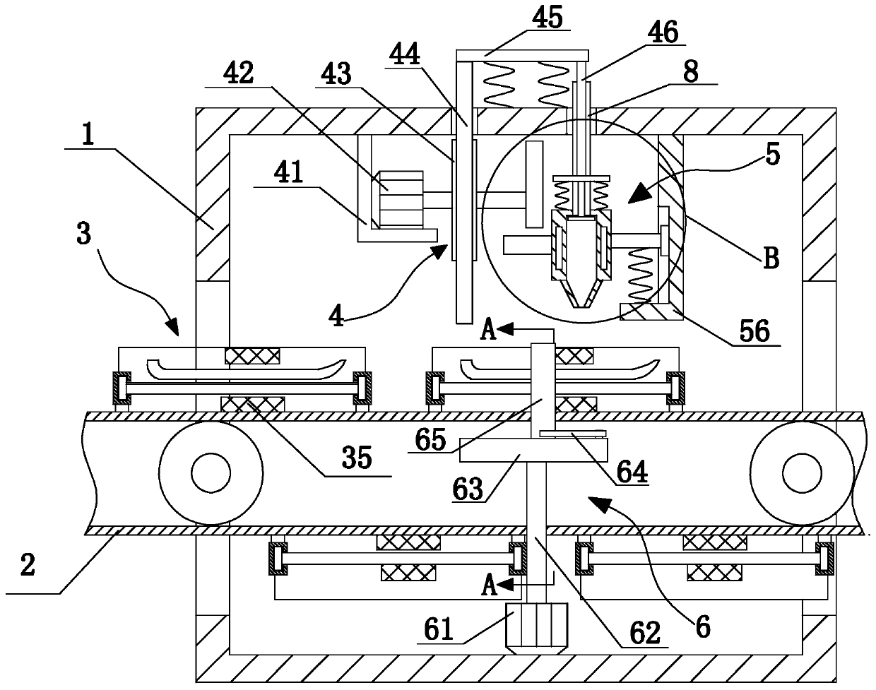 Automatic and efficient gluing device for shoe processing