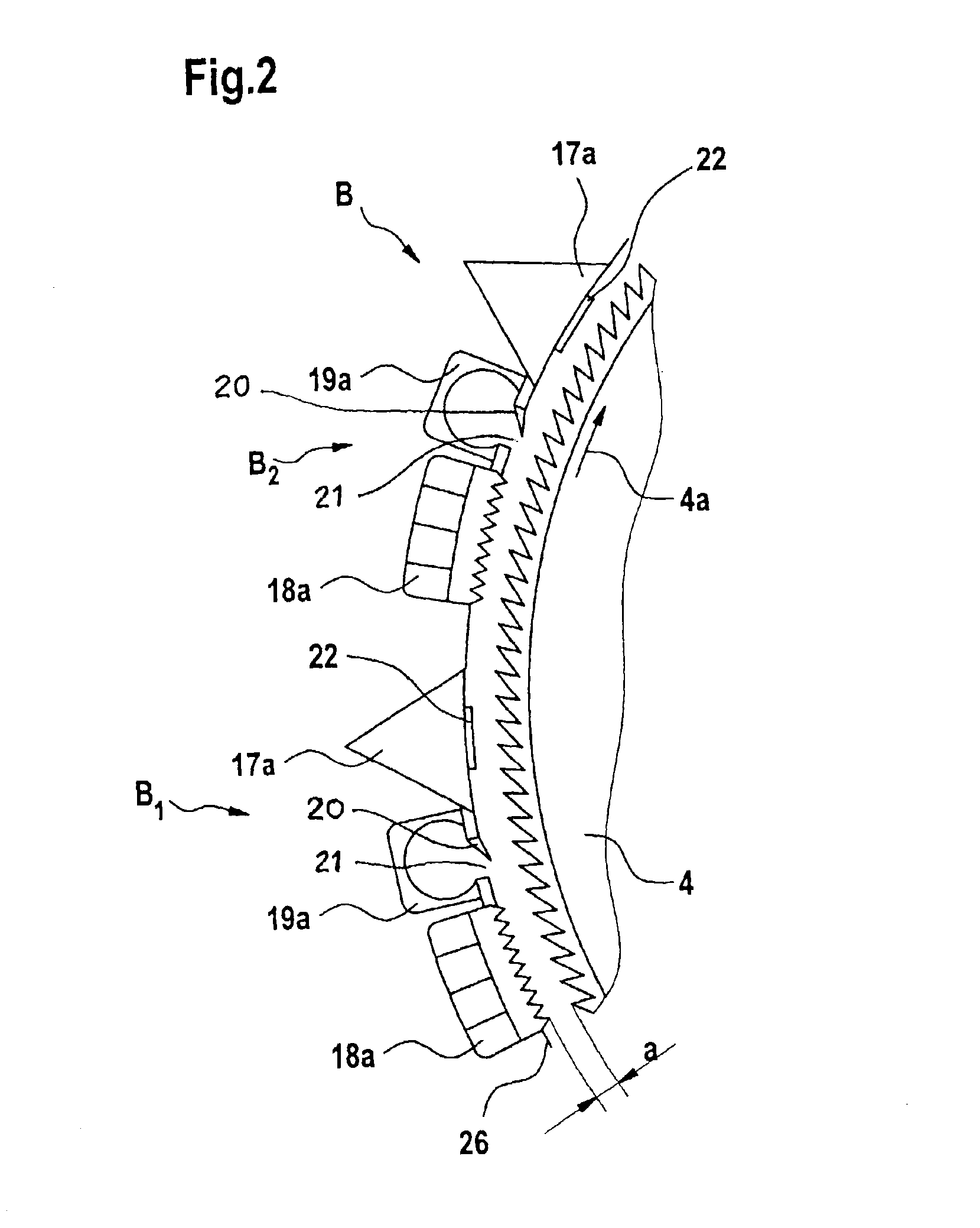 Multi-element separation modules for a fiber processing machine