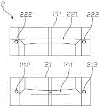 A manufacturing process of mirror legs