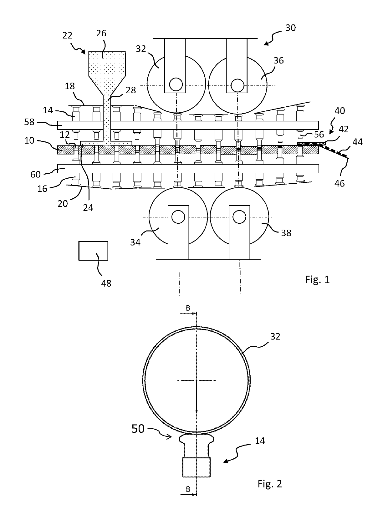 Punch for a rotary press